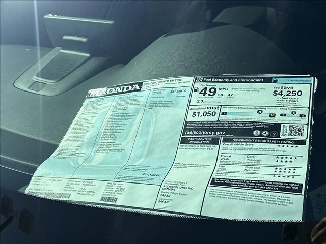new 2025 Honda Civic Hybrid car, priced at $33,100