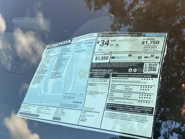 new 2025 Honda Civic car, priced at $28,600