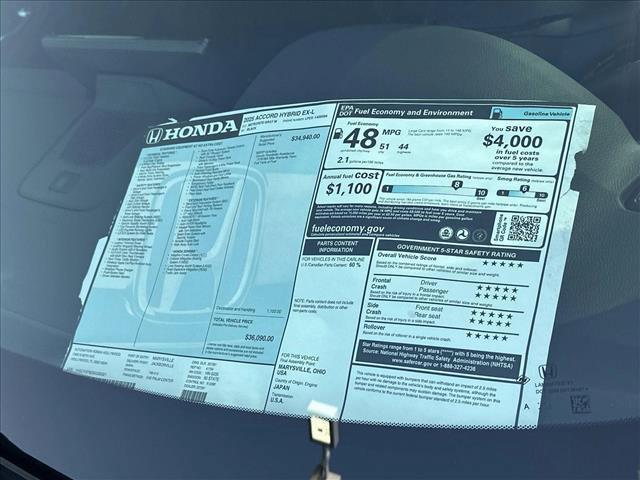 new 2025 Honda Accord Hybrid car, priced at $36,090