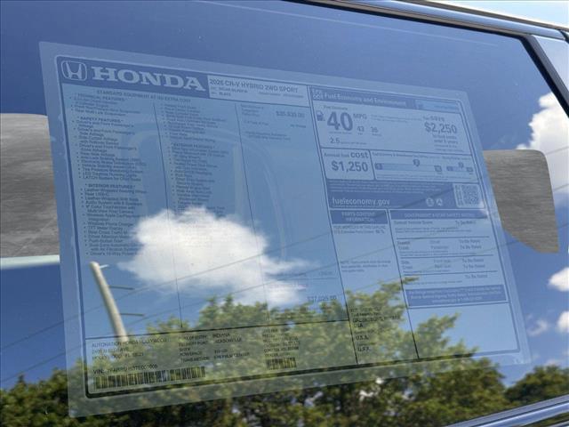 new 2026 Honda CR-V Hybrid car, priced at $37,025