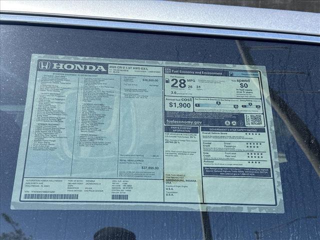 new 2025 Honda CR-V car, priced at $37,895