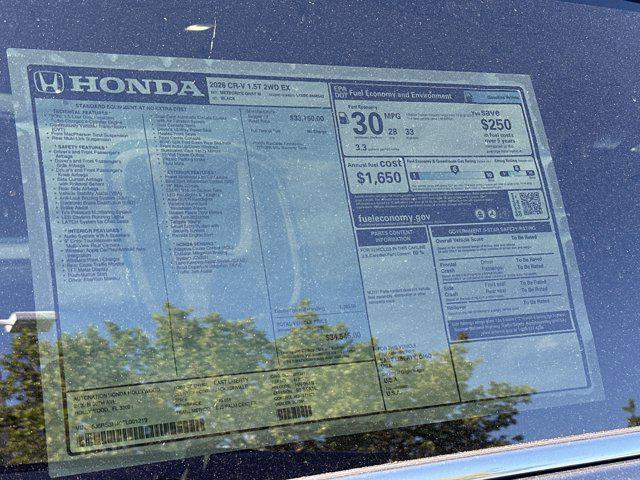 new 2026 Honda CR-V car, priced at $34,545