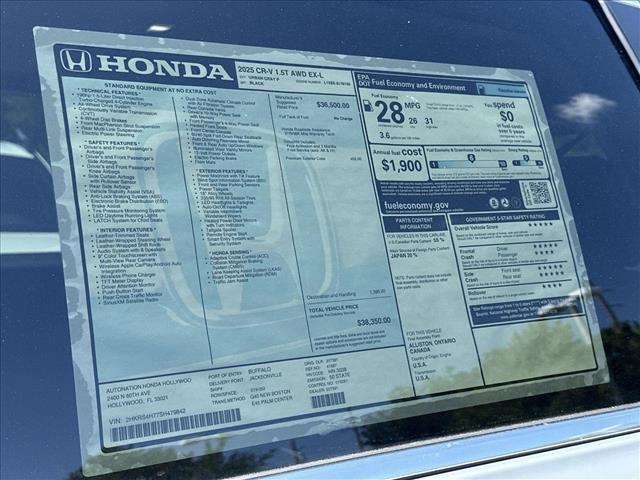 new 2025 Honda CR-V car, priced at $38,350