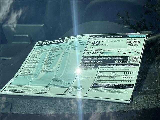 new 2025 Honda Civic Hybrid car, priced at $33,555