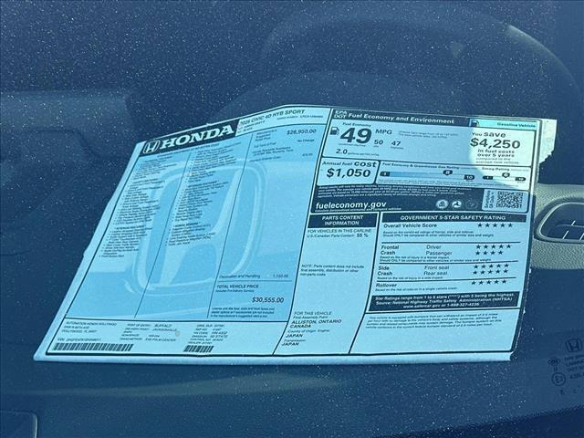 new 2025 Honda Civic Hybrid car, priced at $30,555