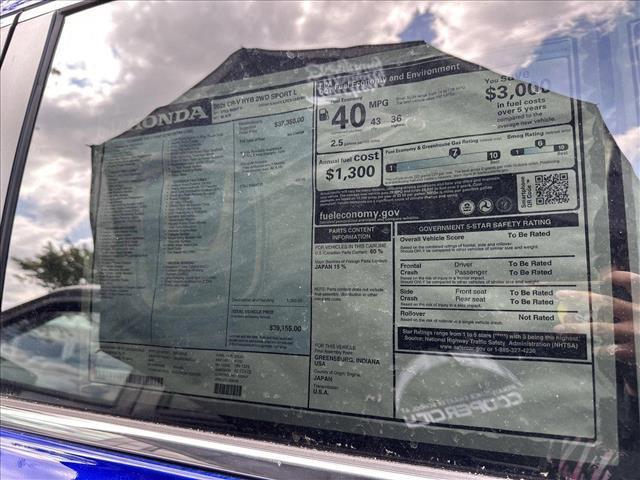 new 2025 Honda CR-V Hybrid car, priced at $39,155