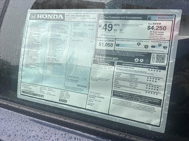 new 2025 Honda Civic Hybrid car, priced at $33,555