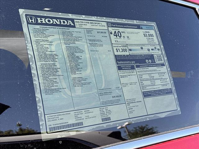 new 2025 Honda CR-V Hybrid car, priced at $39,500