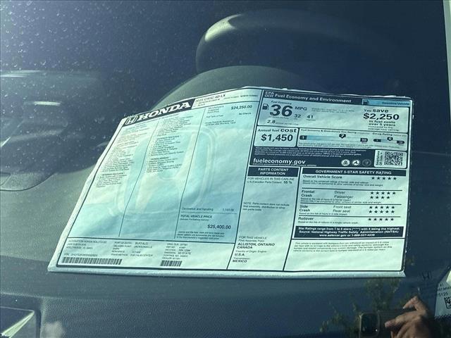 new 2025 Honda Civic car, priced at $25,400