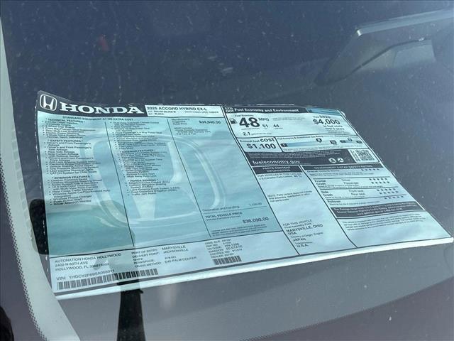 new 2025 Honda Accord Hybrid car, priced at $36,090