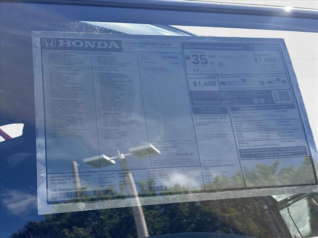 new 2026 Honda CR-V Hybrid car, priced at $38,469