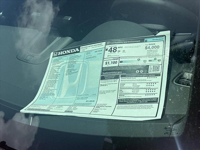 new 2025 Honda Civic Hybrid car, priced at $31,300