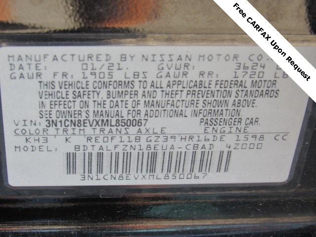 used 2021 Nissan Versa car, priced at $13,992