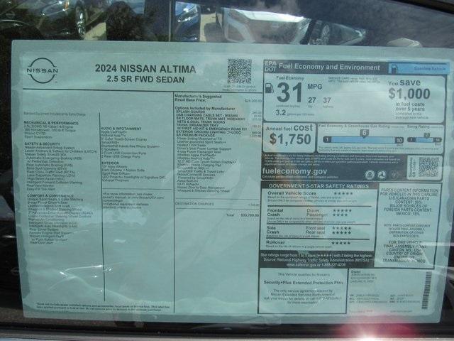 new 2024 Nissan Altima car, priced at $28,017