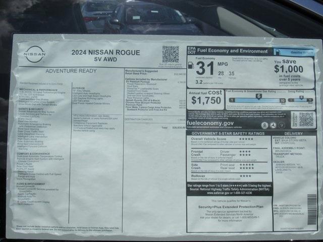 new 2024 Nissan Rogue car, priced at $30,671