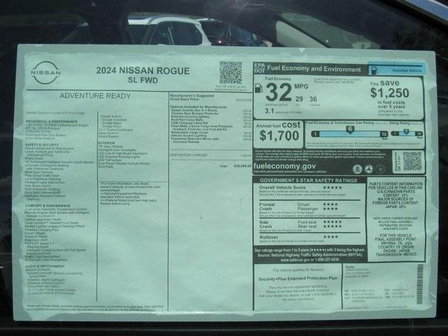 new 2024 Nissan Rogue car, priced at $34,032