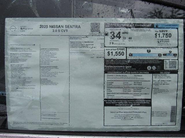 new 2025 Nissan Sentra car, priced at $22,066