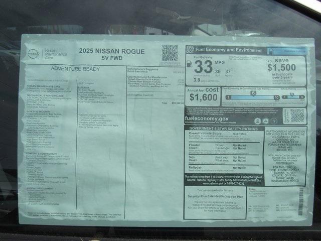 new 2025 Nissan Rogue car, priced at $30,901