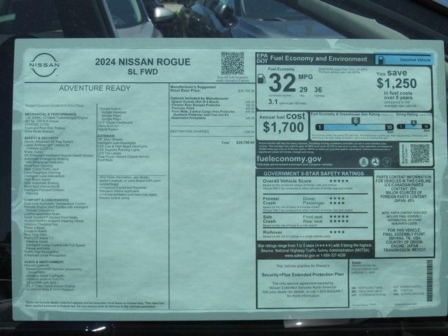 new 2024 Nissan Rogue car, priced at $33,445