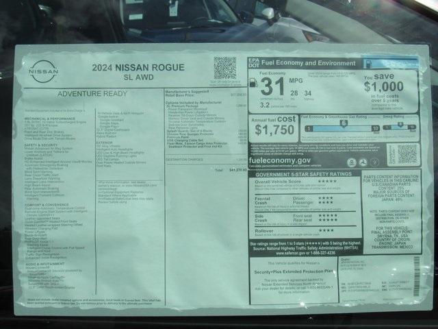 new 2024 Nissan Rogue car, priced at $35,540