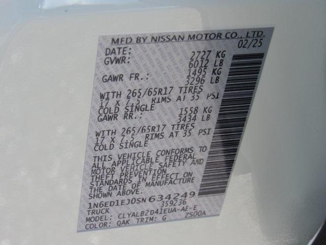 new 2025 Nissan Frontier car, priced at $33,380