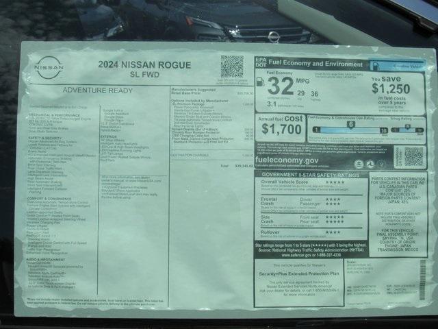 new 2024 Nissan Rogue car, priced at $32,902