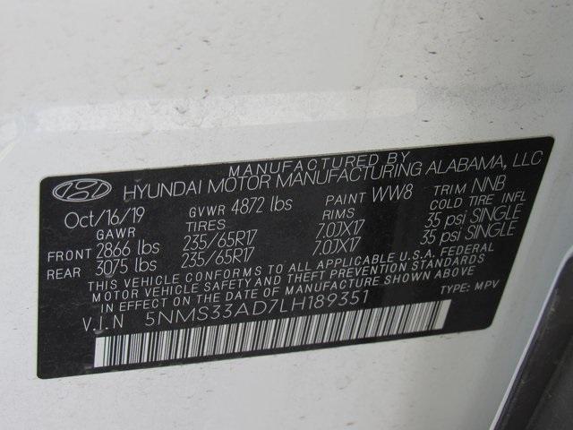 used 2020 Hyundai Santa Fe car, priced at $18,970