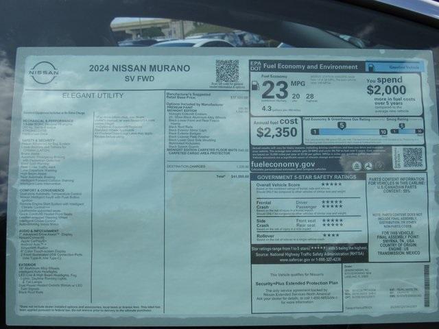 new 2024 Nissan Murano car, priced at $35,591