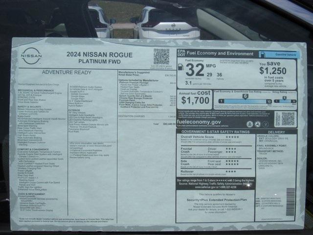 new 2024 Nissan Rogue car, priced at $35,569