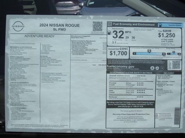 new 2024 Nissan Rogue car, priced at $33,912