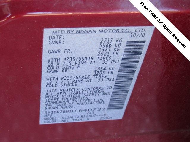 used 2020 Nissan Pathfinder car, priced at $15,561