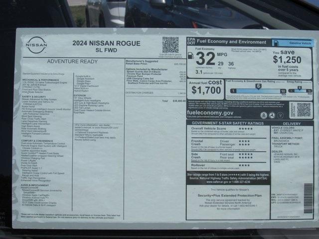 new 2024 Nissan Rogue car, priced at $33,202