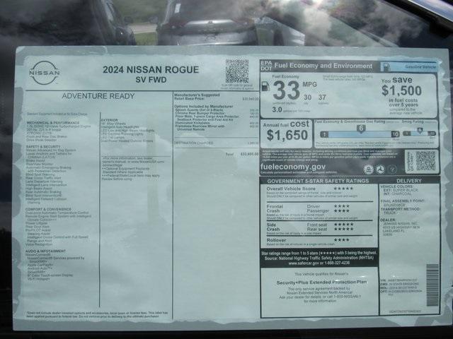 new 2024 Nissan Rogue car, priced at $27,962