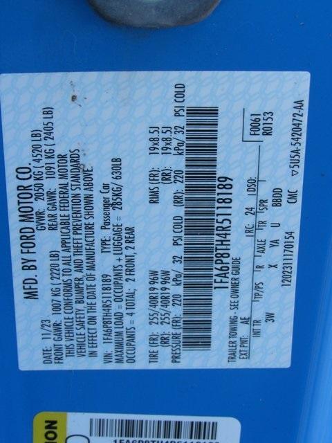 used 2024 Ford Mustang car, priced at $28,959