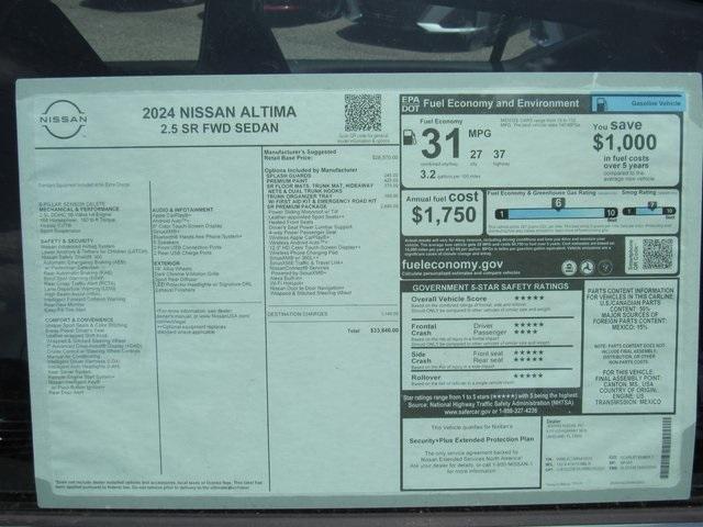 new 2024 Nissan Altima car, priced at $28,662