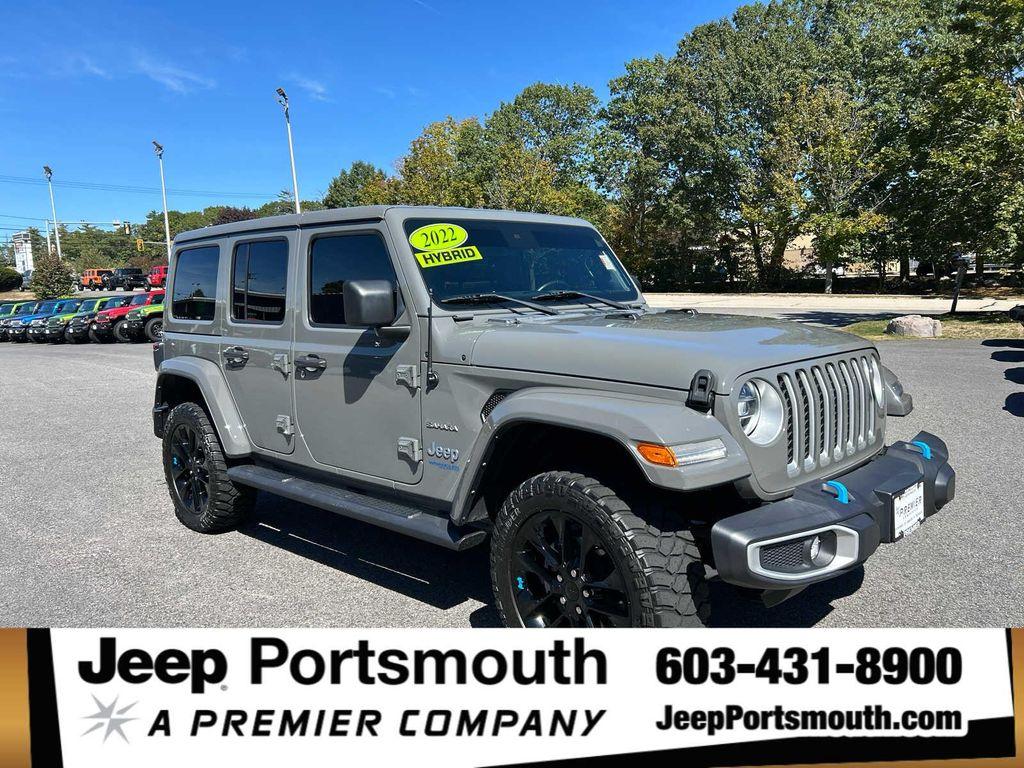 used 2022 Jeep Wrangler Unlimited 4xe car, priced at $33,275