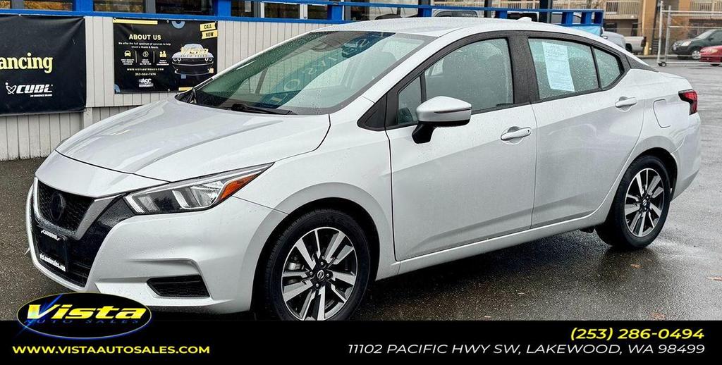 used 2021 Nissan Versa car, priced at $12,999