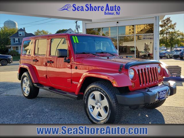 used 2011 Jeep Wrangler Unlimited car, priced at $15,995