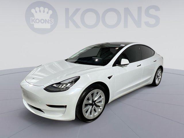 used 2021 Tesla Model 3 car, priced at $22,500