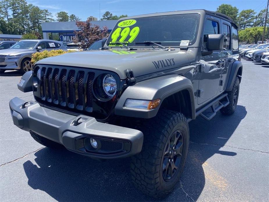 used 2021 Jeep Wrangler Unlimited car, priced at $29,986