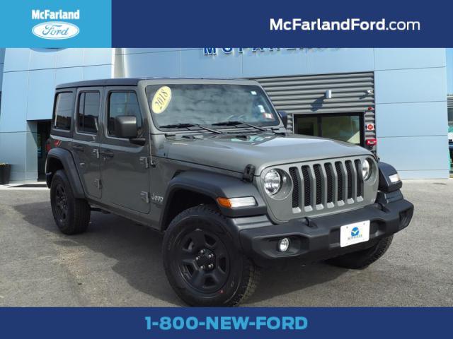 used 2018 Jeep Wrangler Unlimited car, priced at $23,013