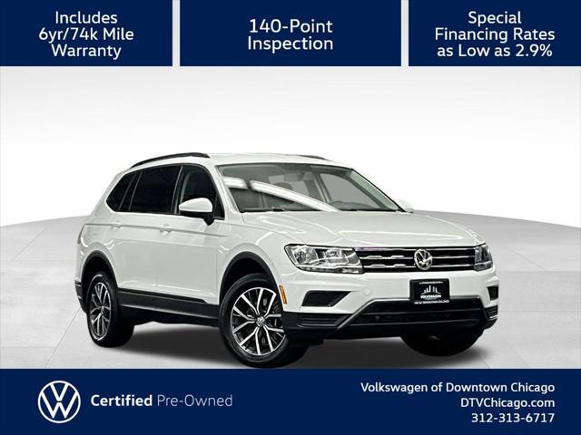 used 2021 Volkswagen Tiguan car, priced at $18,500