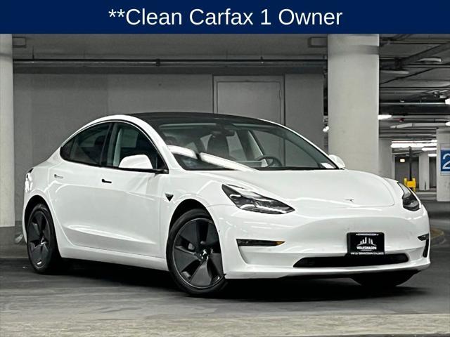 used 2021 Tesla Model 3 car, priced at $22,000