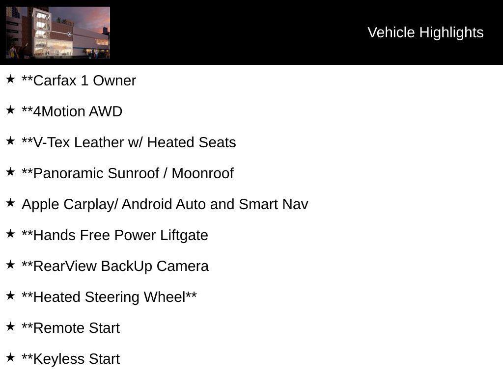 used 2024 Volkswagen Atlas Cross Sport car, priced at $41,000