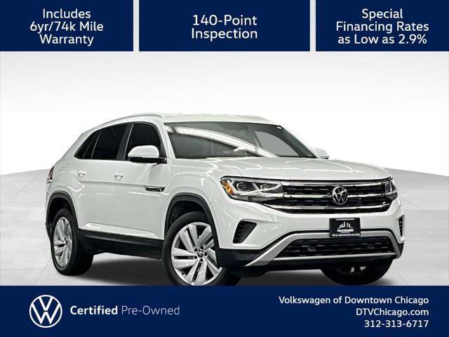 used 2022 Volkswagen Atlas Cross Sport car, priced at $27,000