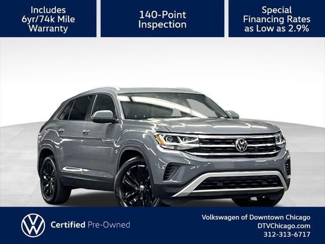 used 2022 Volkswagen Atlas Cross Sport car, priced at $28,500