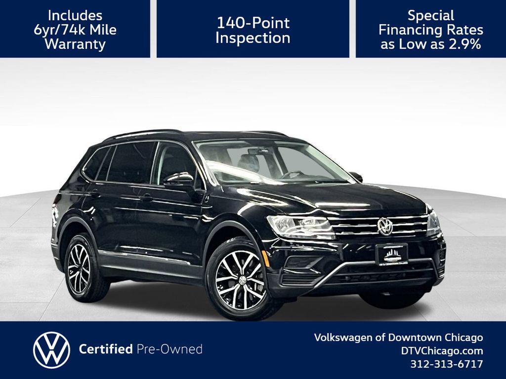 used 2021 Volkswagen Tiguan car, priced at $19,000