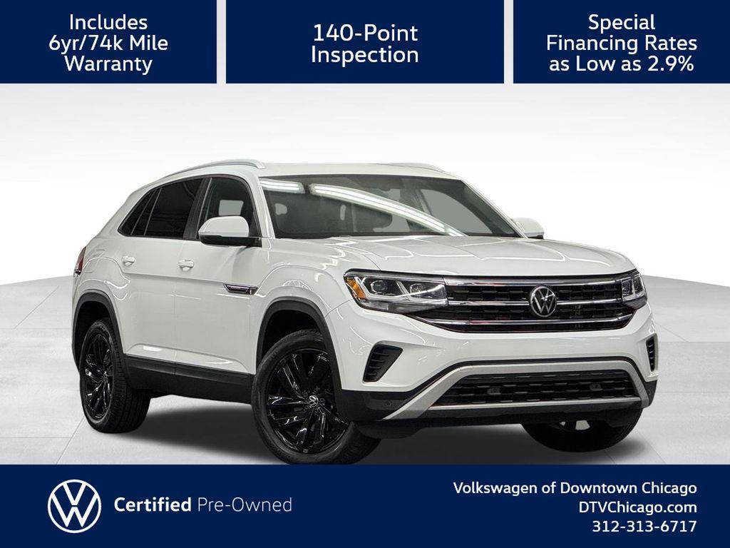 used 2021 Volkswagen Atlas Cross Sport car, priced at $25,000