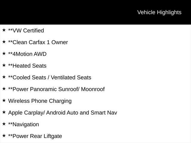 used 2023 Volkswagen Atlas Cross Sport car, priced at $40,000