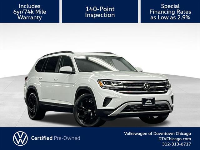 used 2022 Volkswagen Atlas car, priced at $33,000